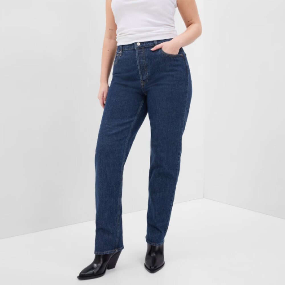 GAP Women's Cheeky Straight High Rise Jean